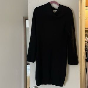 Joan Vass Black Sweater Dress